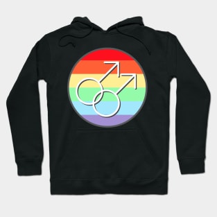 Gay Pride Rainbow Symbols Hoodie